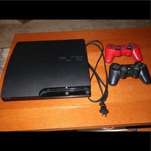 PS3 with controller & games